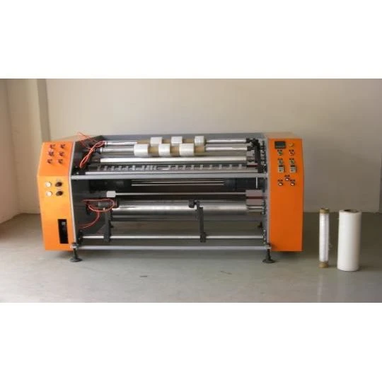 Semi-automatic Pre-stretch Film Rewinding And Slitting Machine